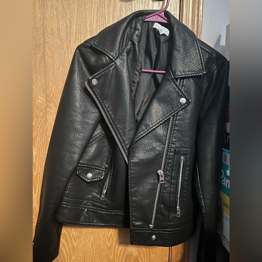 Top shop leather jacket